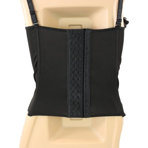 La Vie En Rose Black Lace Corset Bra - Picture 8 of 10